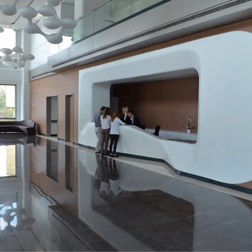 Hospital reception and atrium in Istanbul